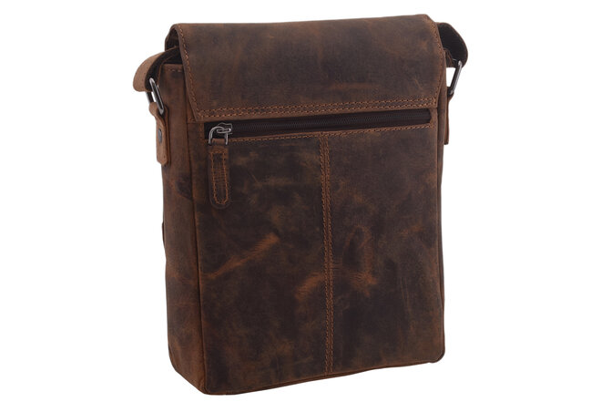 Pánské kožené crossbody tmavěhnědý hunter 250909