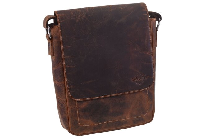 Pánské kožené crossbody tmavěhnědý hunter 250909