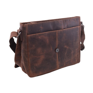 Pánské kožené crossbody tmavěhnědý hunter 250911