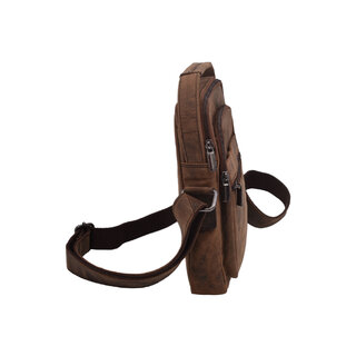 Pánské kožené crossbody tmavěhnědý hunter 250913