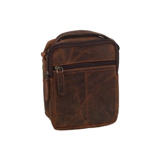 Pánské kožené crossbody tmavěhnědý hunter V 250588