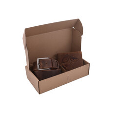 Rybářský dárkový set kapr 320 - pánská peněženka 2911908-27 a pánský opasek 747