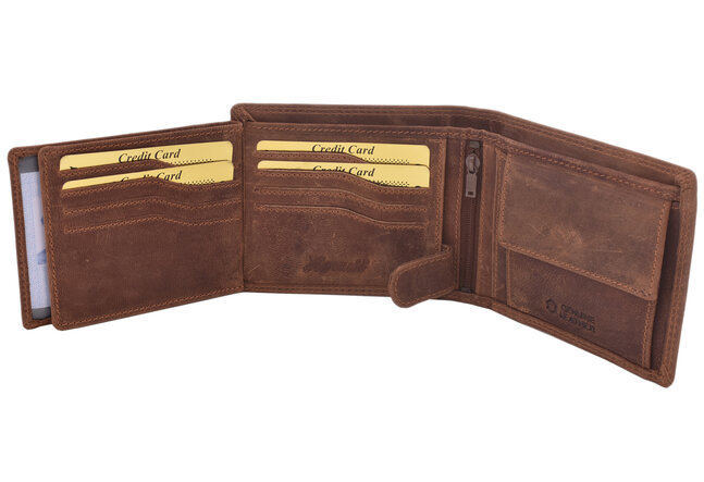 Rybářský dárkový set kapr 320 - pánská peněženka 2911908-27 a pánský opasek 747