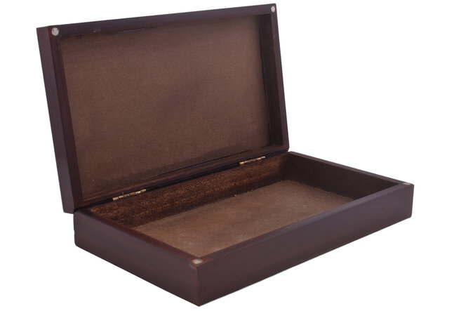 Velká dřevěná dárková krabička na dámskou peněženku 420